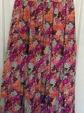 Trovata Birds of Paradis Carla Tiered Maxi Skirt [pair with blouse listed sep]